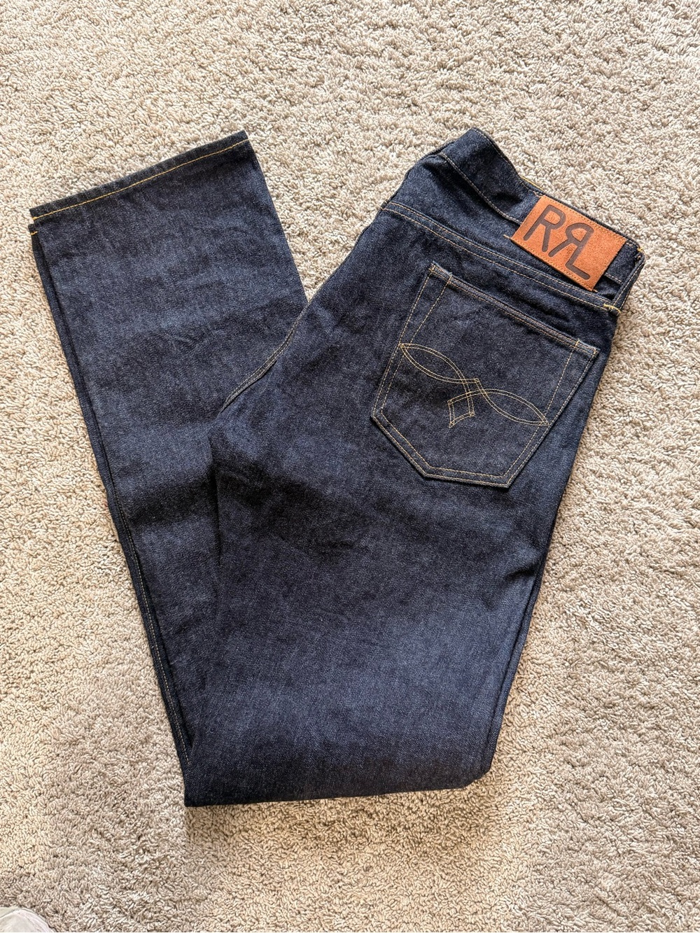 Ralph Lauren Double RL Dark Indigo Straight Jeans